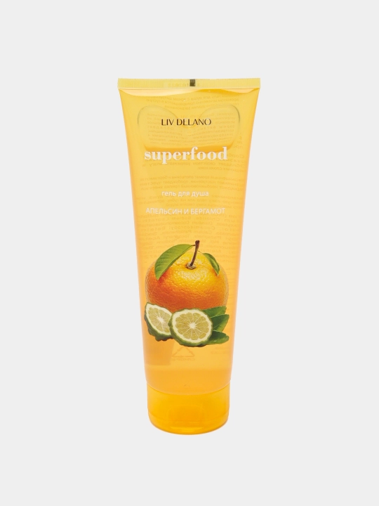 Dush uchun gel, apelsin va bergamot, 250 ml, parvarish - 
