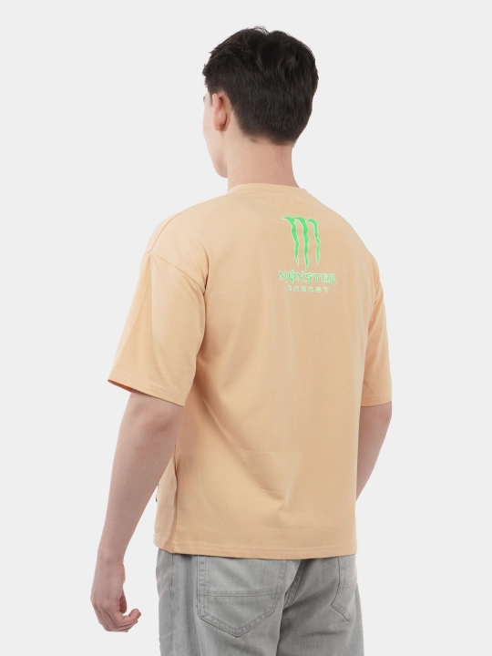 Erkaklar va ayollar uchun futbolka, oversiz, print bilan, unisex, paxta