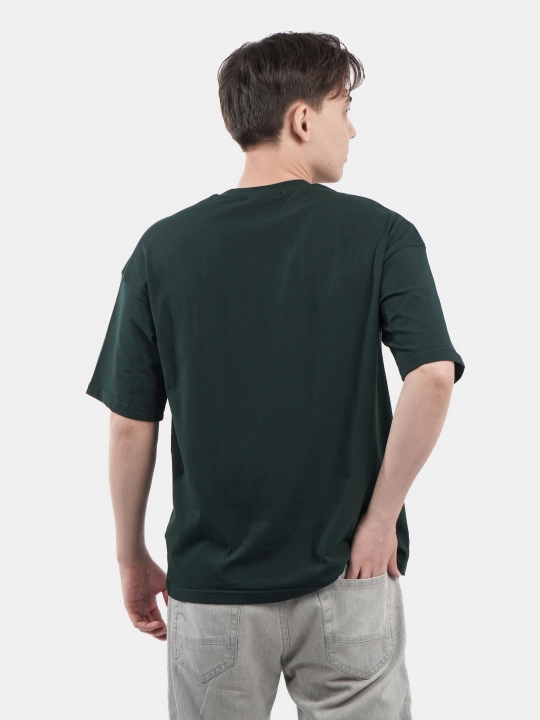 Erkaklar va ayollar uchun futbolka, oversiz, print bilan, unisex, paxta