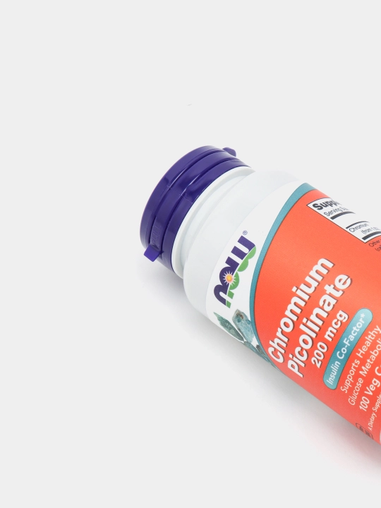 NOW Foods, Xrom pikolinati, Chromium Picolinate, 200 mkg, 100 vegetarian kapsulalari