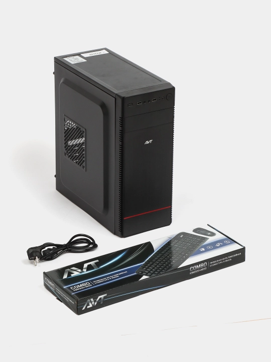 Компьютер AVTECH, Pentium Gold G7400, 8/256GB, блок AVT 450W, Windows 10 Pro + клавиатура