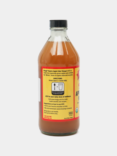 Bragg, organik olma sirkasi, filterlanmagan, Organic Apple Cider Vinegar, 473 ml