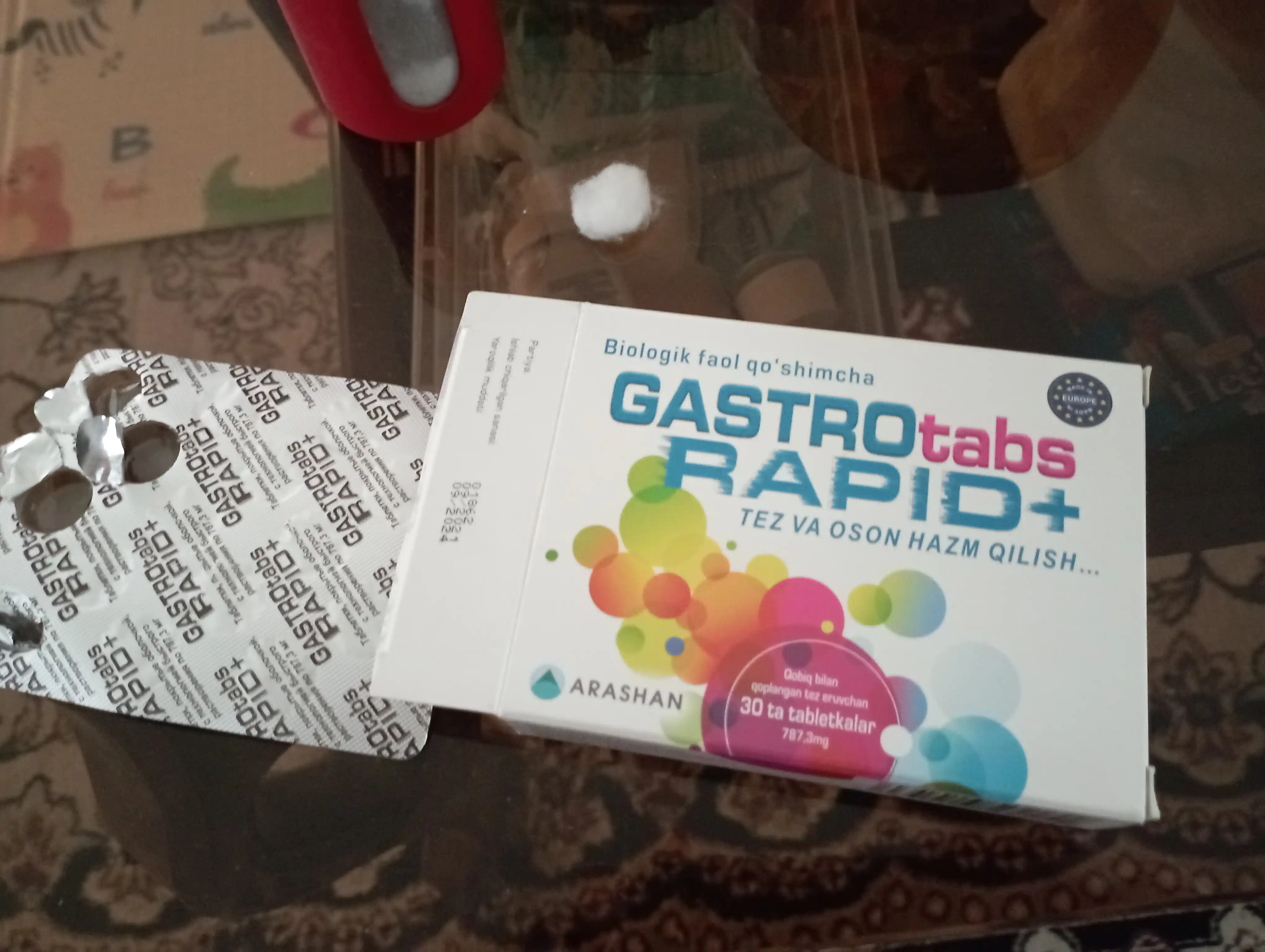 BFQ Gastrotabs Rapid+, tez va oson jig'ildon qaynashini oldini oladi, 30 tabletkalar