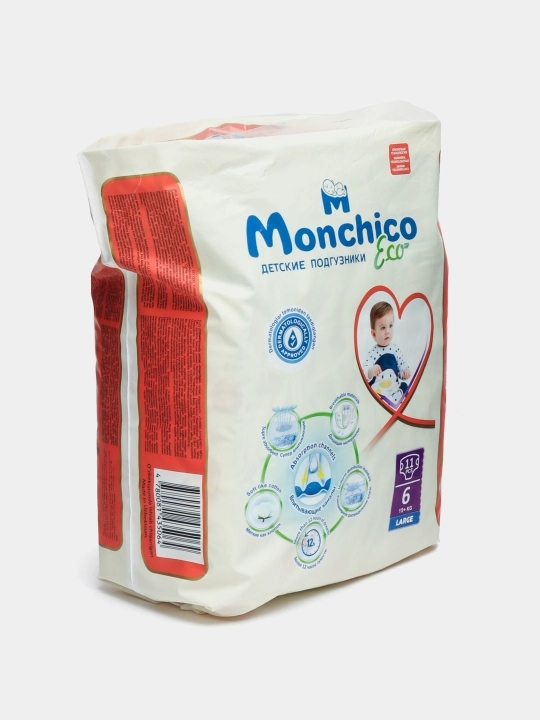Monchico Eco+, o'lchami 6, 15-20 kg, 11 dona