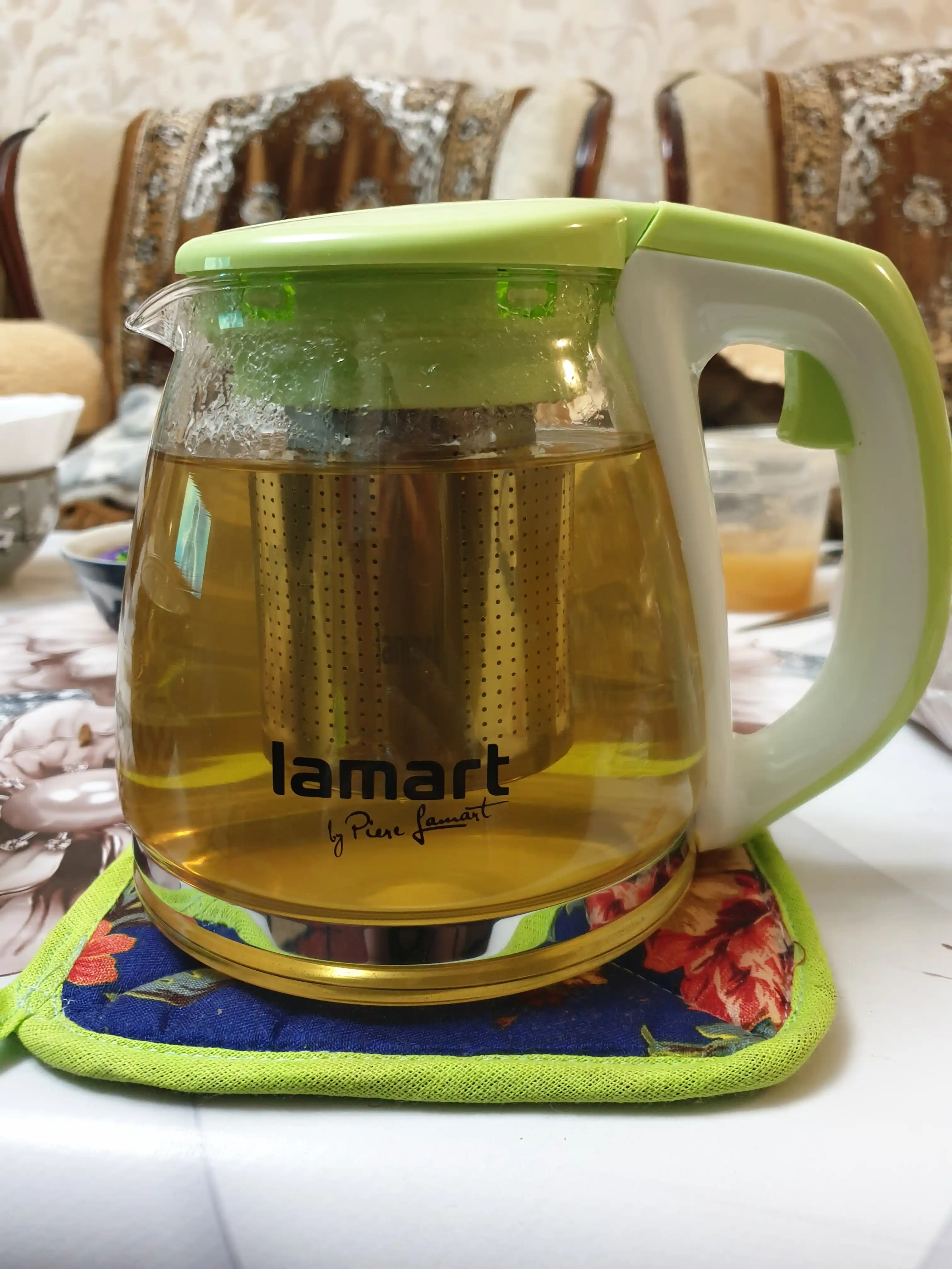Стеклянный чайник Lamart LT7026, 1.1 л