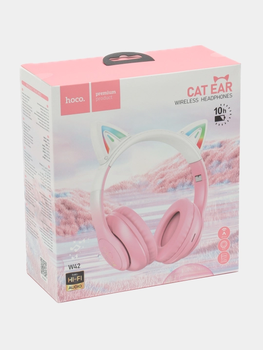 Bluetoothli W42 simsiz quloqchinlar 15 soatgacha quvvatsiz quloqchinlar