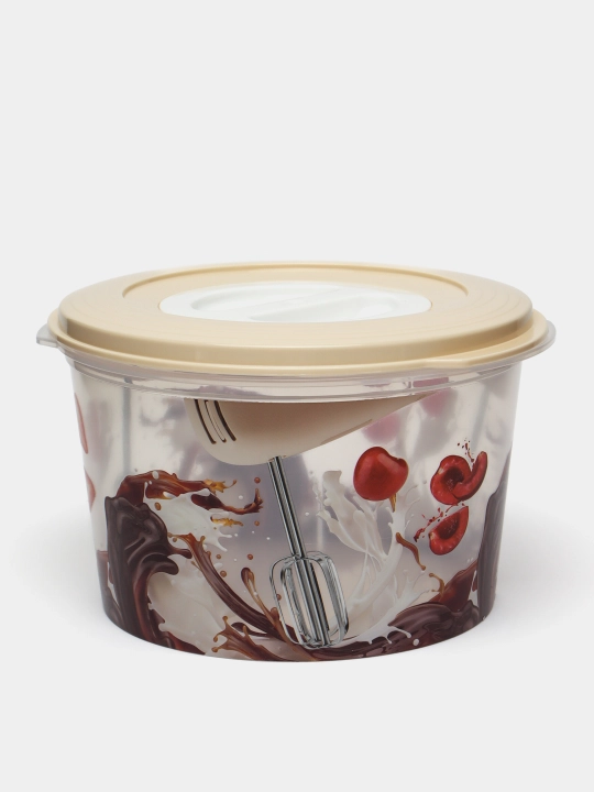 Ёмкость для миксера, блендера с декором, 2.0 л