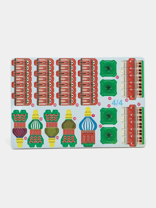 3D конструктор, картонный, дома, головоломка