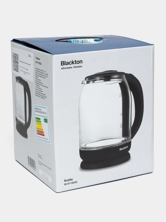 Чайник Blackton Bt KT1822G, мощность 1500 Вт, объем 1.8 л, жаропрочное стекло
