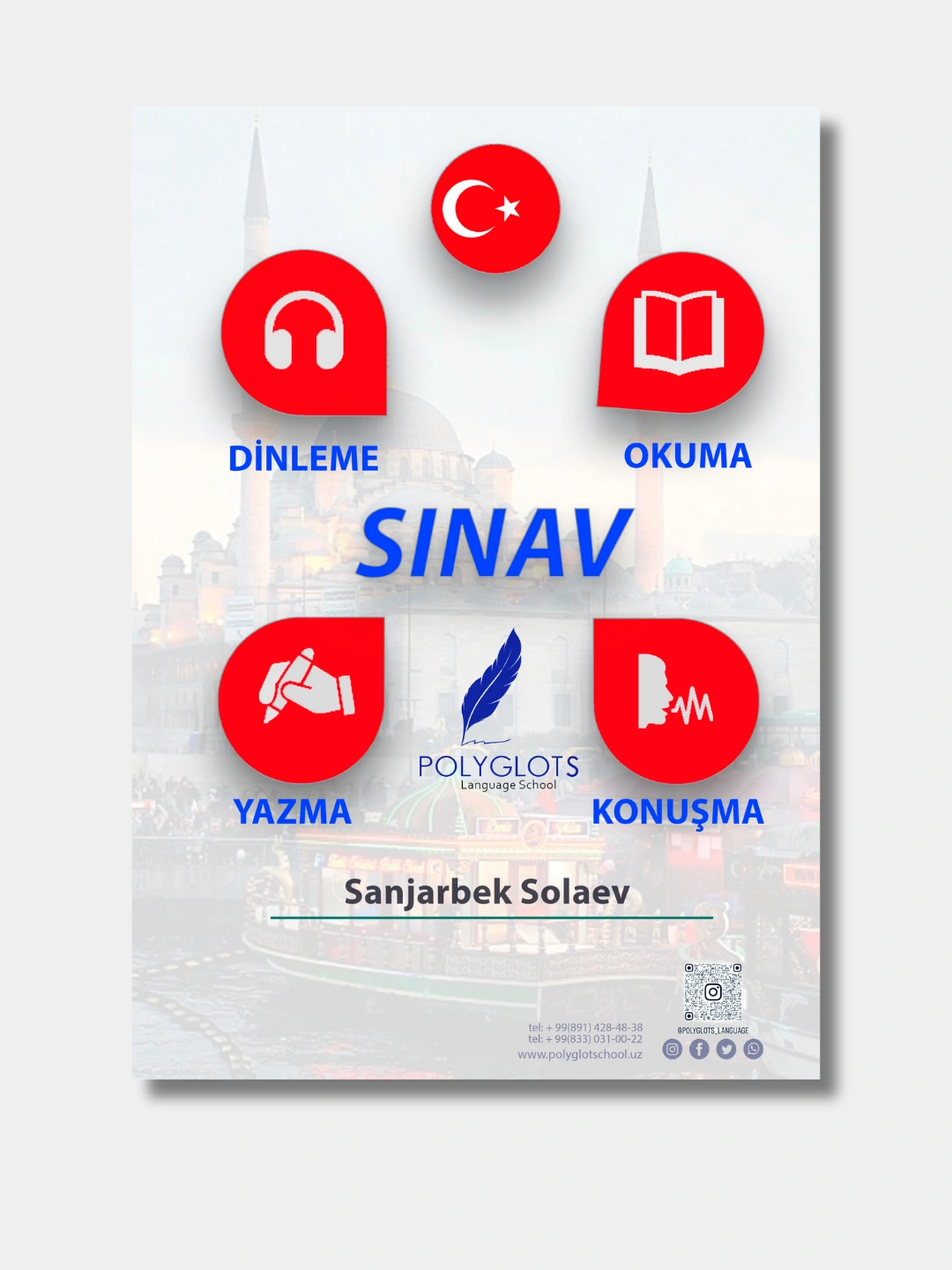 Sinav kitobi, Turk tili CEFR imtihoni uchun tayyorgarlik ko'rayotganlar ...