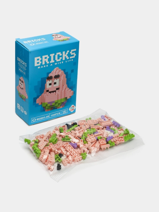 3D mini bloklardan iborat o‘yinchoq-konstruktor, 42 ko‘rinishda