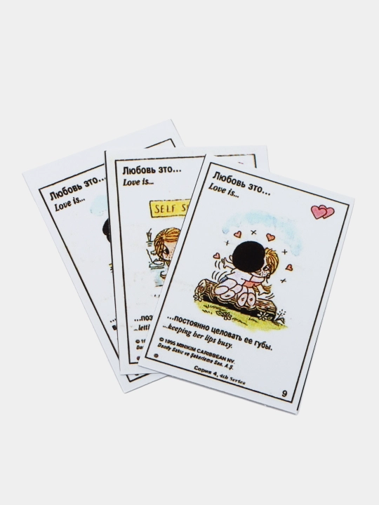 Love is mini kartalari, 10 dona - 