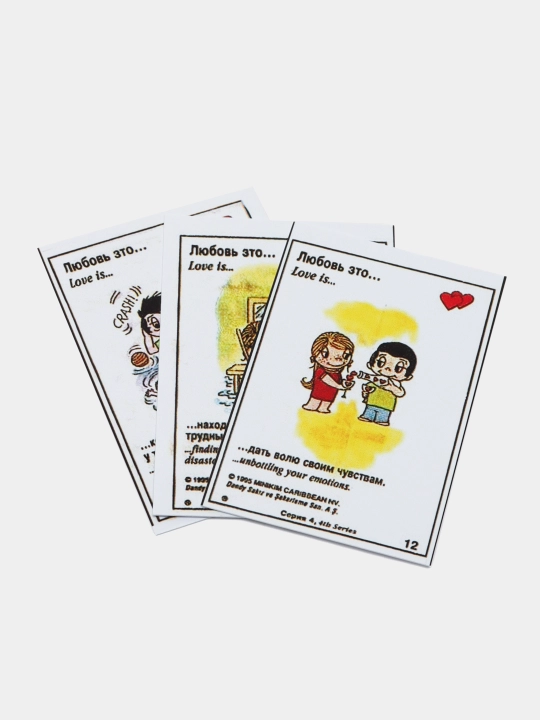 Love is mini kartalari, 10 dona - 