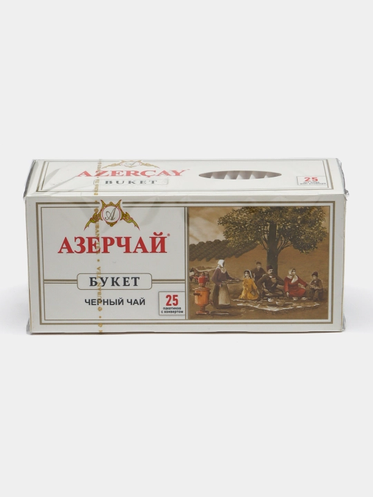 Qora choy Azerchay Buket, 25 paketchali 50 g