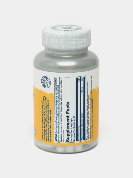 Magniy tsitrat Solaray Magnesium Citrate, 400 mg, 90 kapsula