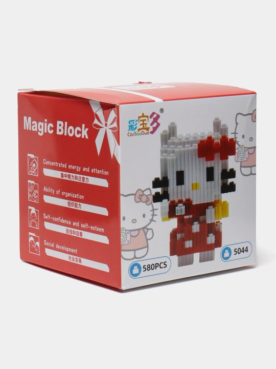 Конструктор лего 3D из миниблоков, разные виды Kuromi, Hello Kitty, Marvel, DC, Sanrio