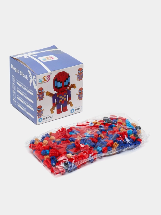 Конструктор лего 3D из миниблоков, разные виды Kuromi, Hello Kitty, Marvel, DC, Sanrio