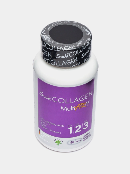 Кollagen Halal Collagen Suda, gialuron kislotasi bilan, 90 tabletka