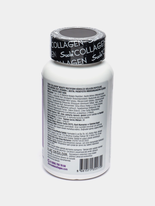 Кollagen Halal Collagen Suda, gialuron kislotasi bilan, 90 tabletka