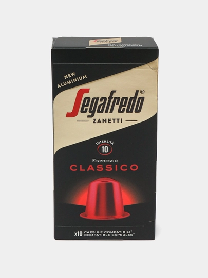 Кофе в капсулах Segafredo Zanetti, 10 капсул, cовместимые с кофемашинами Nespresso, Италия — SMRTINT-SMICPS-КРАСН