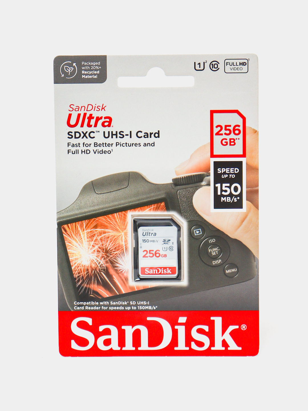 Карты памяти SanDisk Ultra SDHC/SDXC UHS-I, флешка для фотоаппарата, SD ...