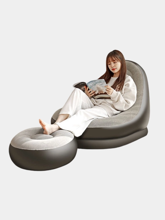 Кресло надувное Empire Chair Intex, с прозрачной отделкой