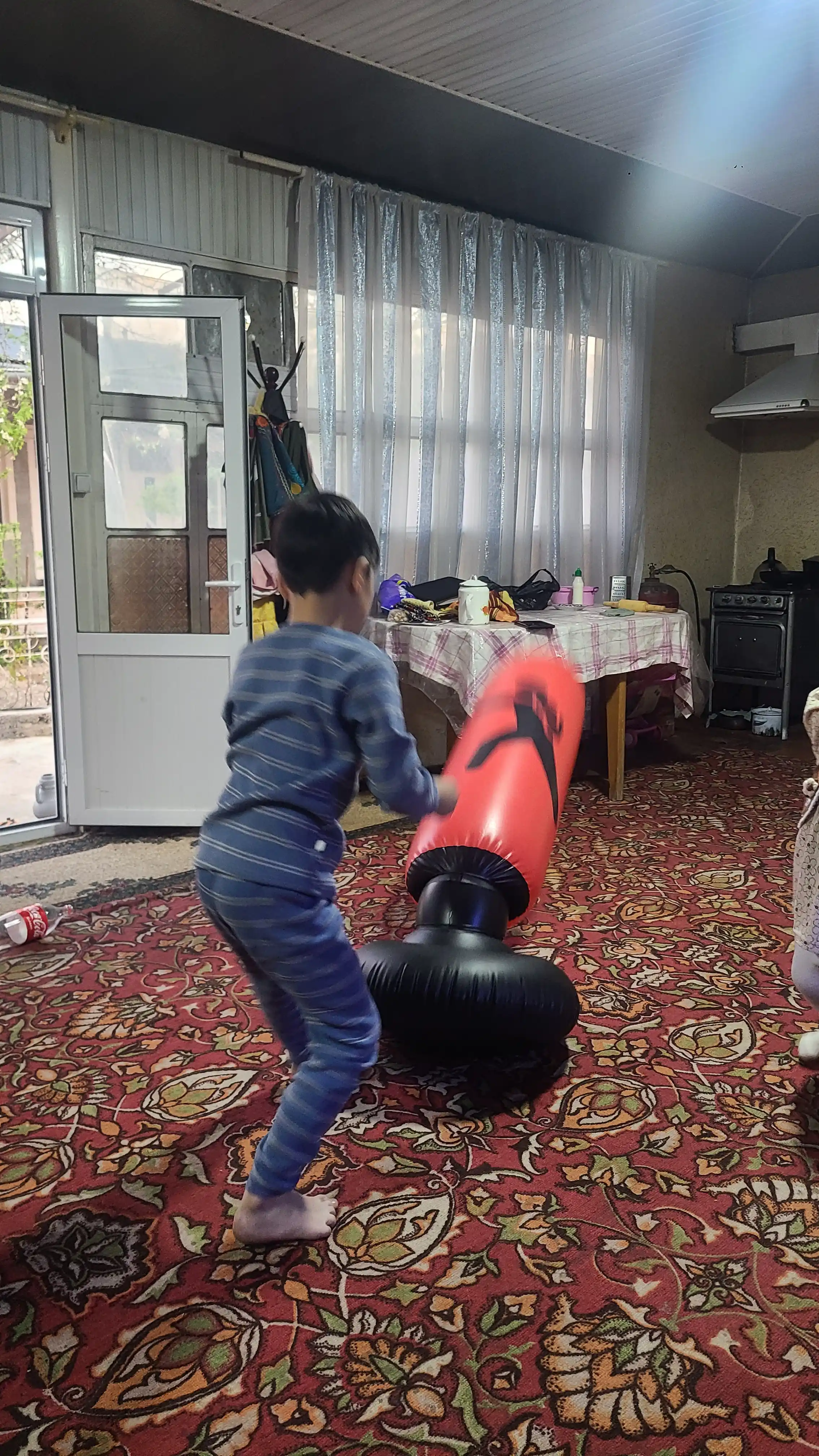 Boks uchun grusha, puflanadigan, bolalar uchun, 1.6 m