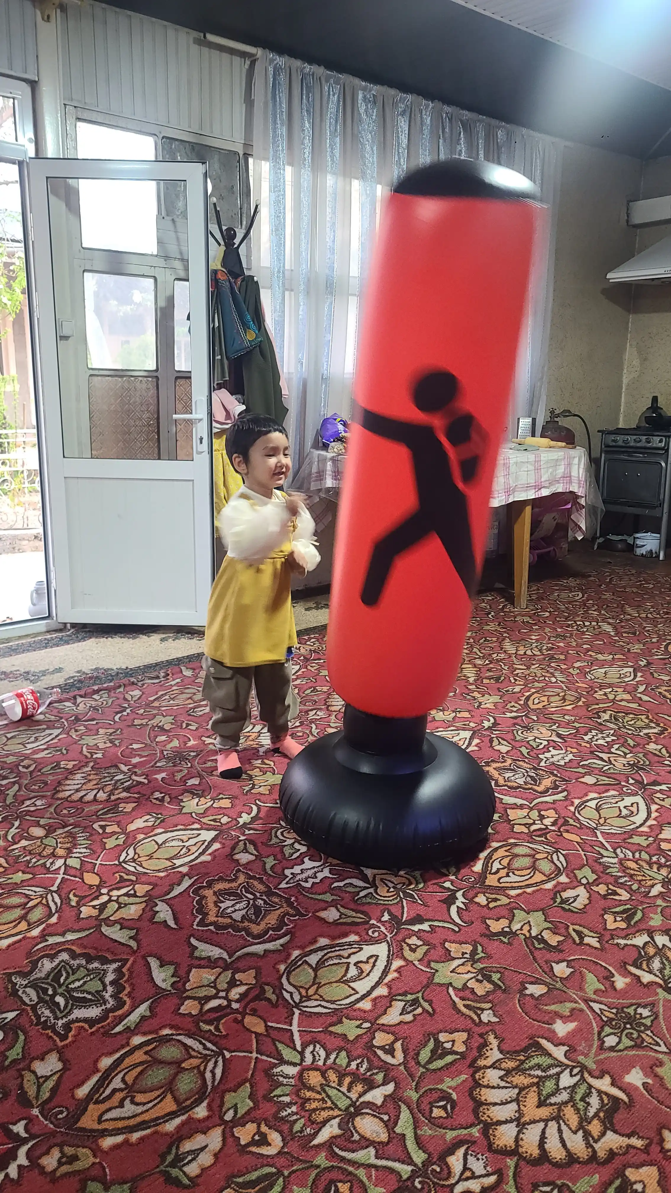 Boks uchun grusha, puflanadigan, bolalar uchun, 1.6 m