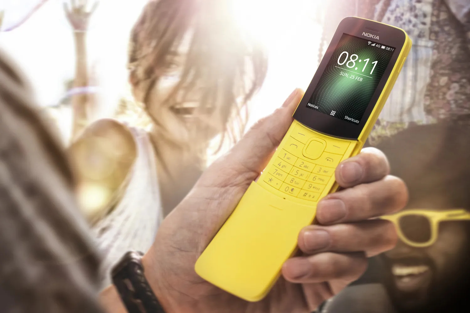 Кнопочный телефон Nokia 8110 NEW Banan Слайдер Dual-SIM GSM купить по  низким ценам в интернет-магазине Uzum (992257)