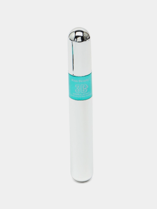 Maskara, ikkita Kiss Beauty cho'tkasi, 3D effekti, cho'zish va hajm, qora, 9 ml - 