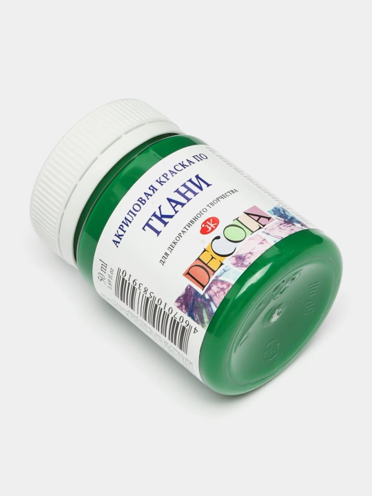Mato ustiga akril bo'yoq Decola Yashil o'rta, 50 ml