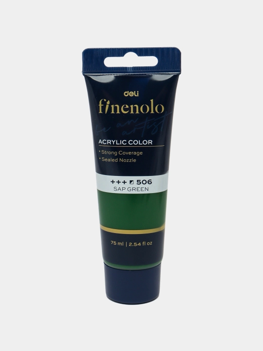 Тубальная акриловая краска, Deli, Finenolo EC75-CB, 75 мл