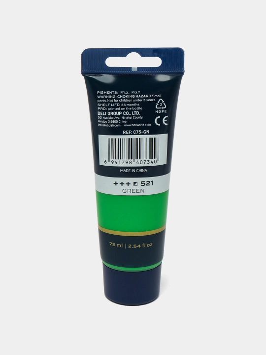Tubali akril bo‘yoq, Deli, Finenolo EC75-CB, 75 ml
