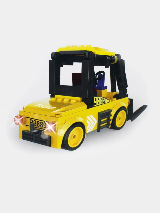 Конструктор лего COGO, спецтехника Трак-фура, пожарная машина, бульдозер, развивающий