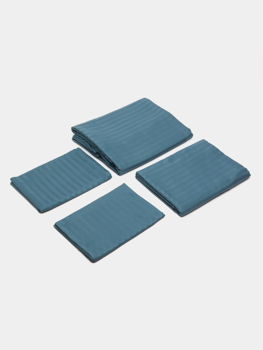 Choyshablar to'plami strip satin, 2-kishilik,Ali Home evro postel,strip atlas