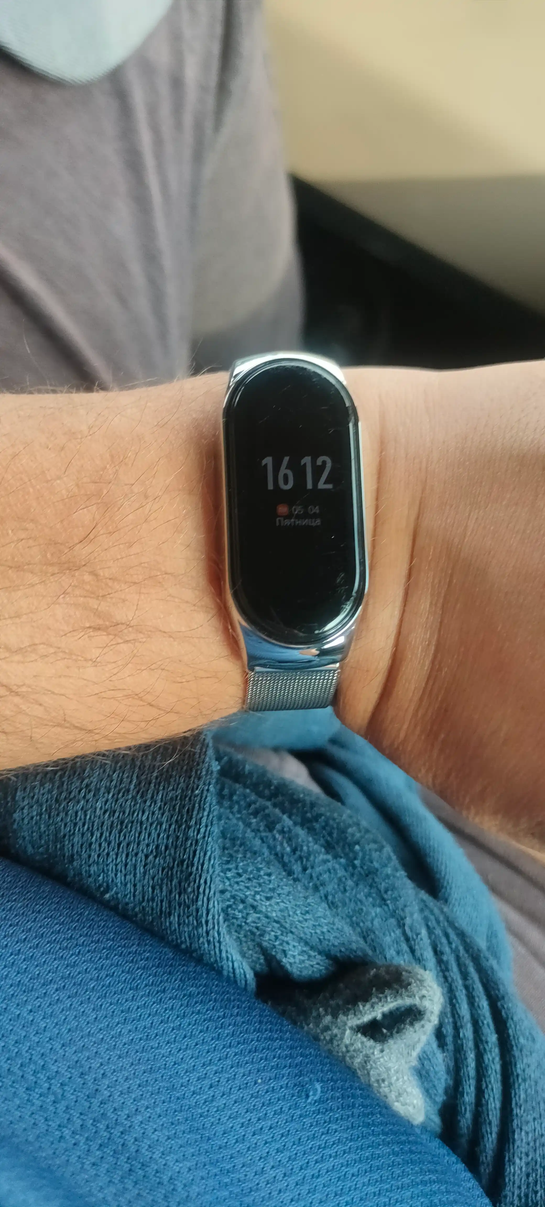 Ремешок для Xiaomi Mi Band 3/4/5/6/7/8, металлический, миланская петля