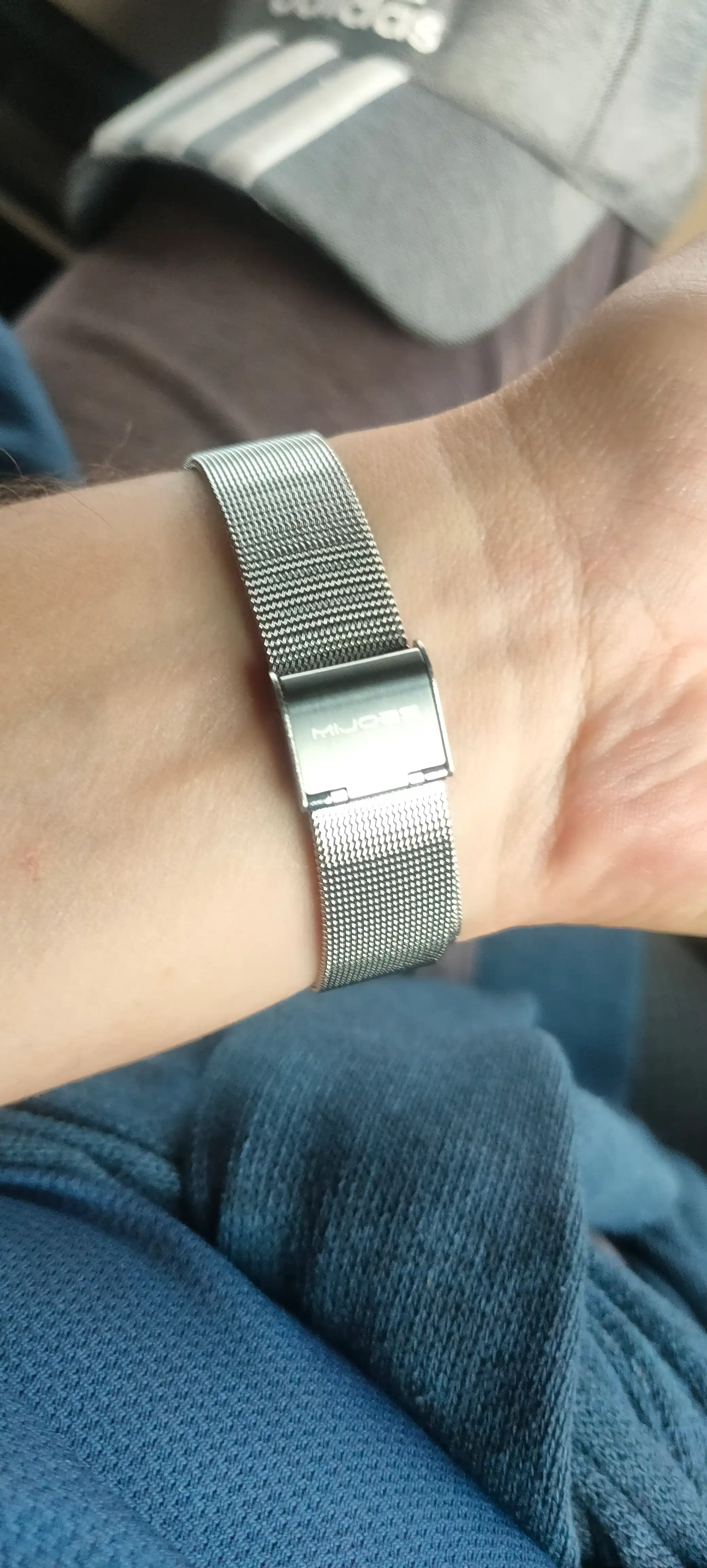 Ремешок для Xiaomi Mi Band 3/4/5/6/7/8, металлический, миланская петля