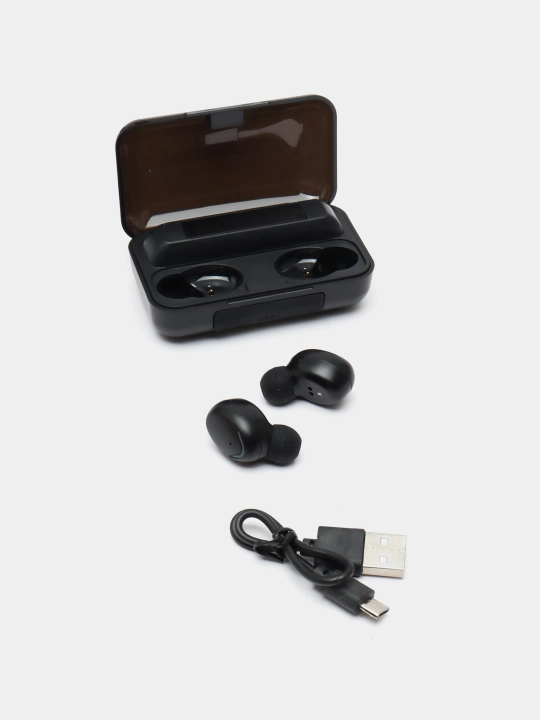 Беспроводные наушники TWS F9-5 5.3, IPX-7, Bluetooth, с PowerBank - 