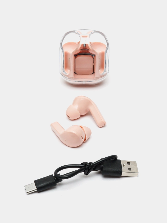 Simsiz quloqchinlar Earbuds AIR 31, displey va shaffof korpus bilan