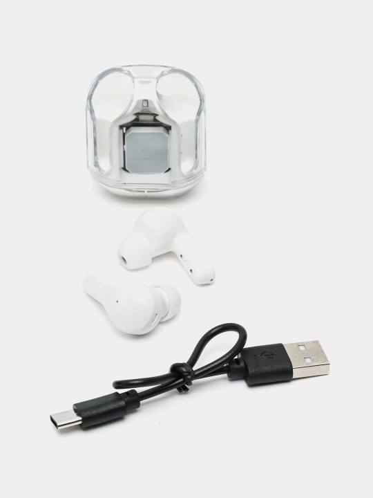 Беспроводные наушники Earbuds AIR 31, с дисплеем и прозрачным чехлом