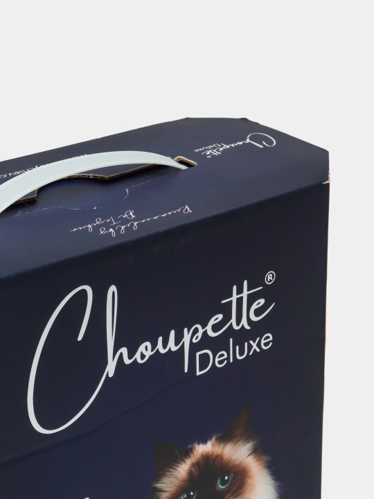 Впитывающий наполнитель для кошачьего туалета CHOUPETTE DELUXE AQUA MARINE, 4.530кг/10LB