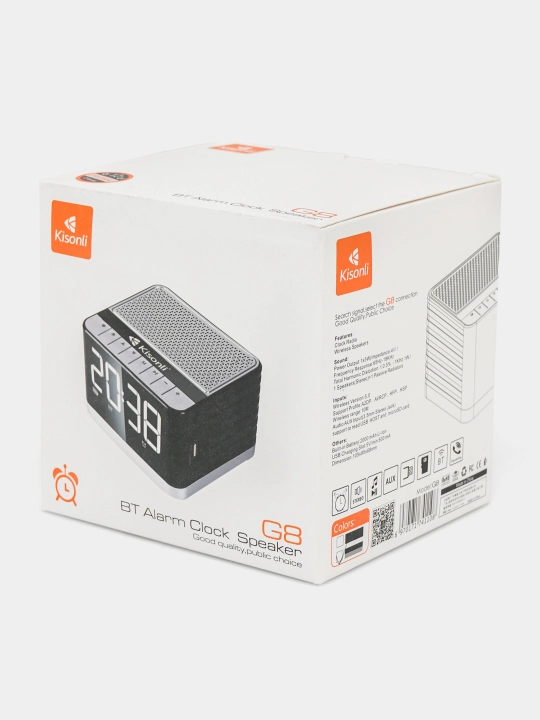 Portativ kolonka, soat, budilnik Kisonli G8 Bluetooth