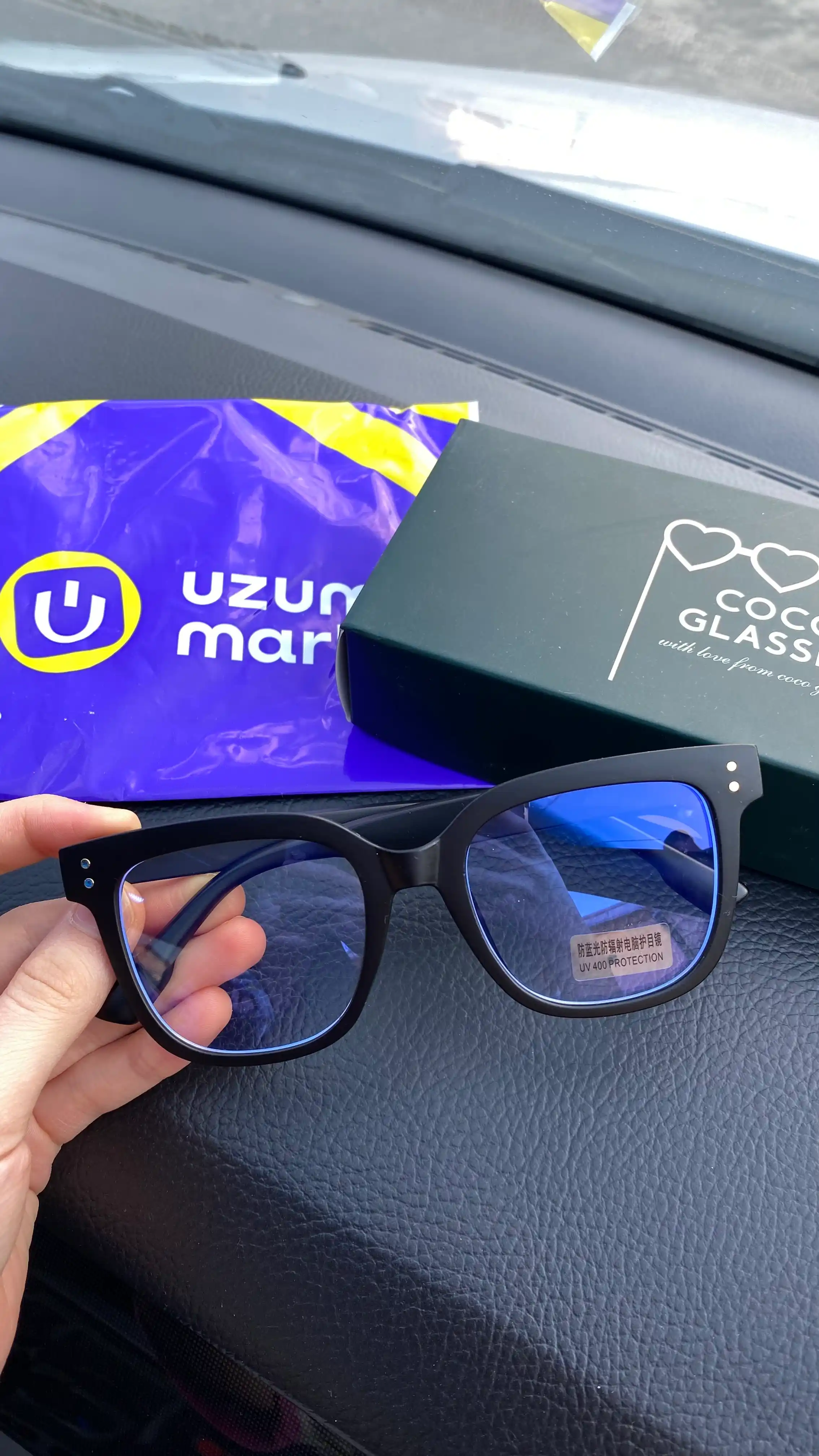 Ayollar uchun kompyuterdan 100% himoya ko'zoynaklari