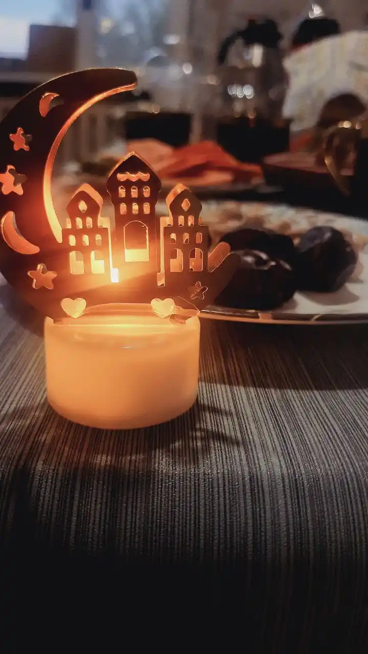 Ramazon sun'iy tungi bezak Creative Chic Oy Stol chiroq EID Muborak