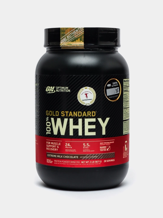 Американский протеин Whey Gold Standard, 907 гр, для набора мышечной массы, с BCAA 5.5 гр - 