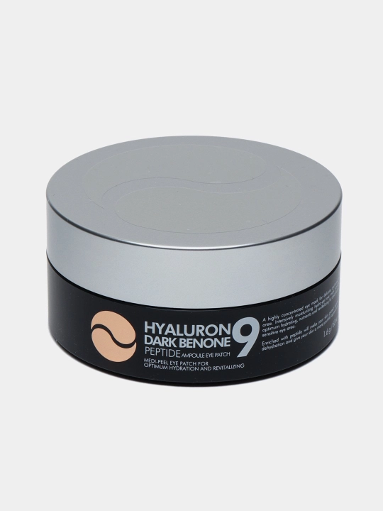Ko'z uchun patchlar, MEDIPEEL+, Hyaluron Peptide 9, Aqua, Cica, Rose, Volume lifting, Dark benone, 60 dona