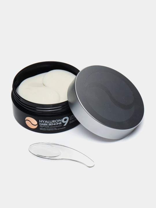 Ko'z uchun patchlar, MEDIPEEL+, Hyaluron Peptide 9, Aqua, Cica, Rose, Volume lifting, Dark benone, 60 dona