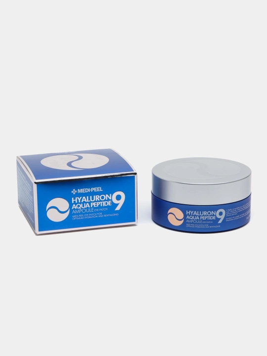 Ko'z uchun patchlar, MEDIPEEL+, Hyaluron Peptide 9, Aqua, Cica, Rose, Volume lifting, Dark benone, 60 dona