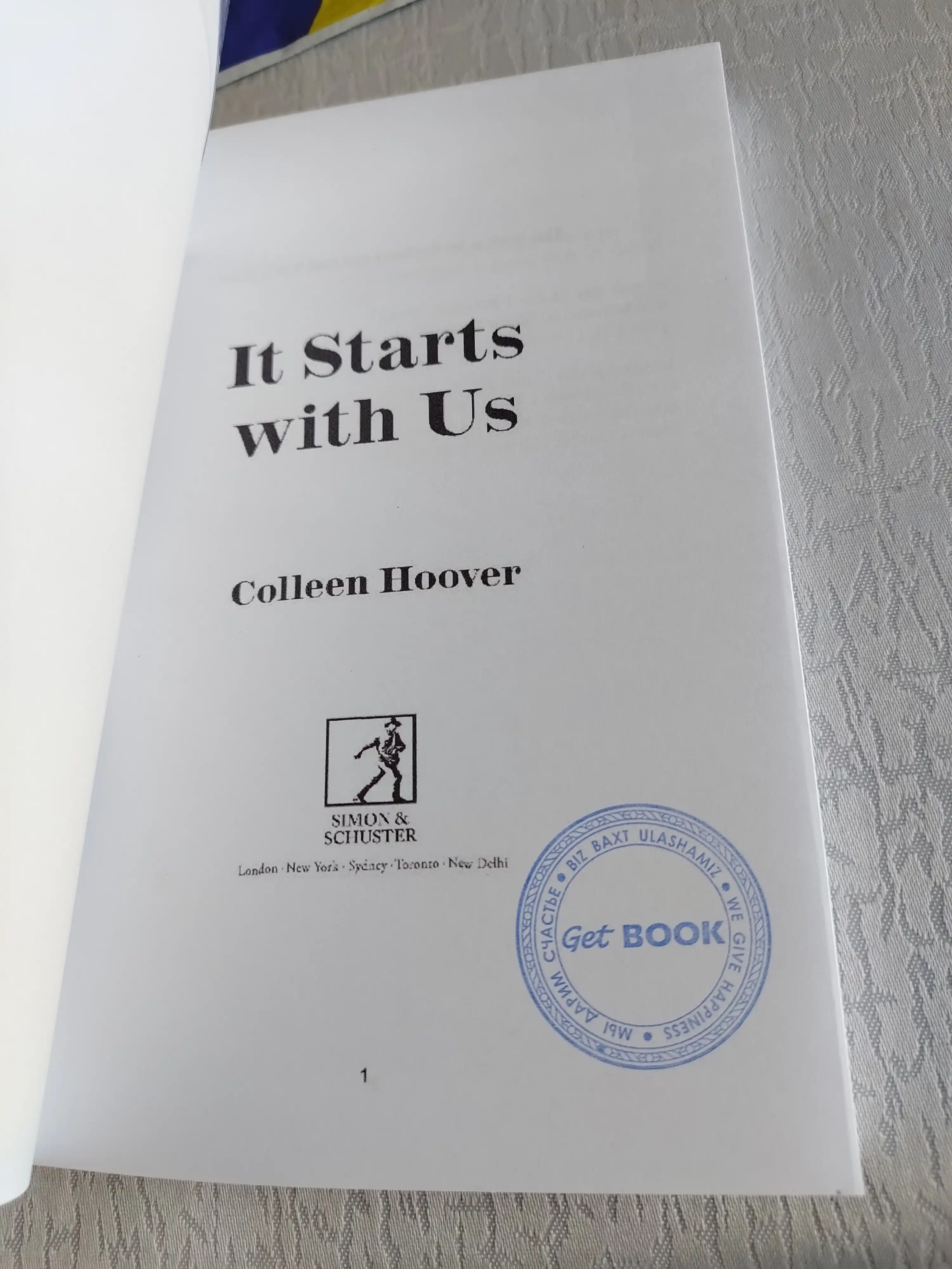 It starts with us, Colleen Hoover