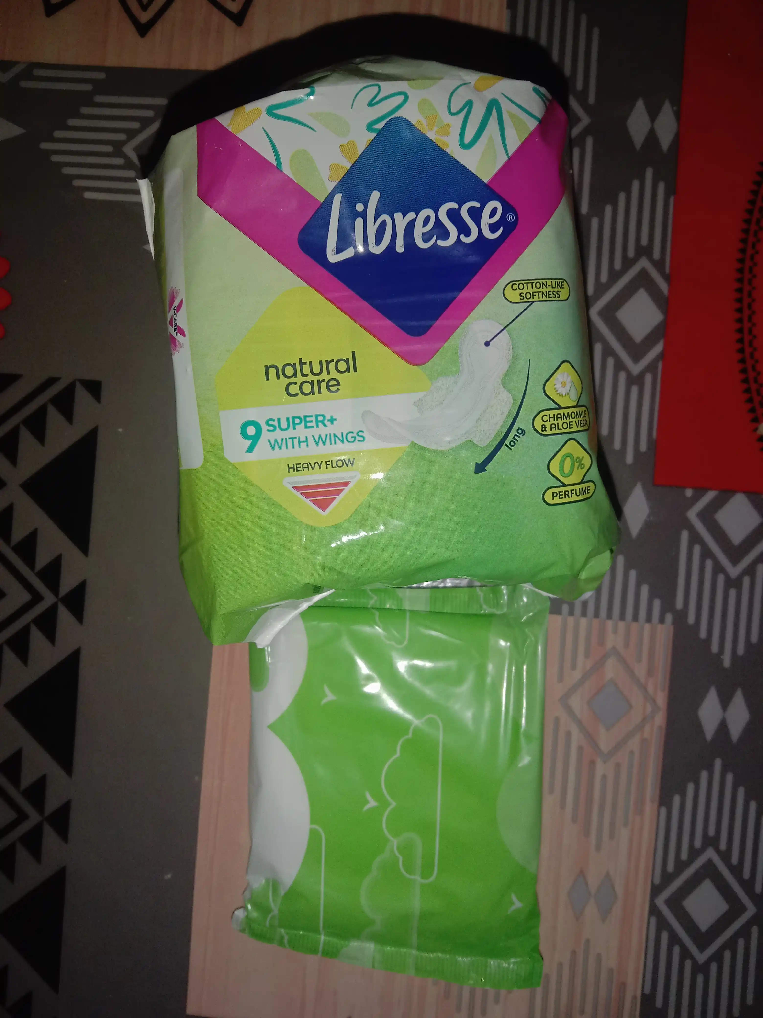 Prokladkalar Libresse Natural Care Ultra Super 9 dona, 5 tomchi